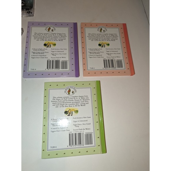 Vintage 1997 The Classic Pooh Treasury Vol 3 Hardcover Books 3 Cassettes - Picture 9 of 13